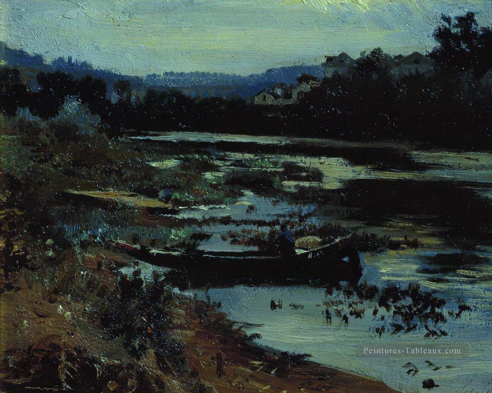 paysage avec Bateau 1875 Ilya Repin Peintures à l'huile